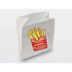 100 sacs à frites en papier sulfurisé