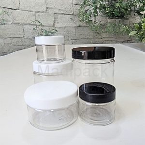 Pot en plastique PET transparent