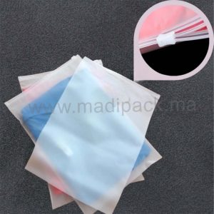 Sac d'emballage en plastique mat semi-transparent