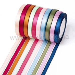 Ruban de satin pour emballage cadeau 10 m x 7 mm
