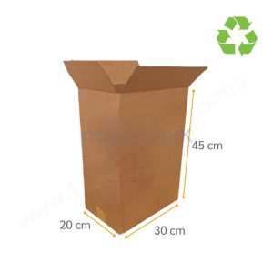 Boîte Carton Reconditionnée - 45 x 30 x 20 cm