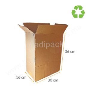 Boîte Carton Reconditionnée - 36x30x16 cm