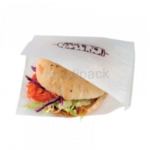 250 Sacs papier double ouverture pour kebab/burger