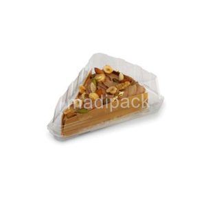 Plateau plastique cristal transparent Tranche de tarte Triangle