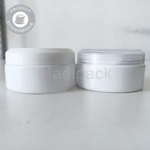 Pots en plastique blanc opaque ÉCONOMIQUE 100g