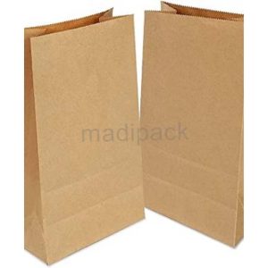 Sac à fond carré en papier kraft sans poignée