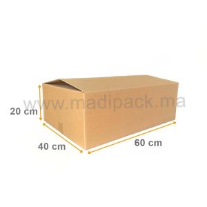 Carton Caisse - 60x40x20 cm