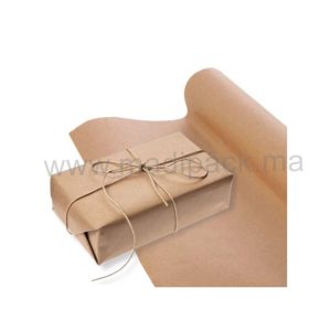 Papier d'emballage kraft marron – 125 cm/1 m